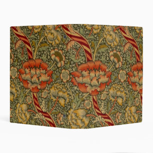 William Morris Wandle English Floral Damask Design Mini Binder