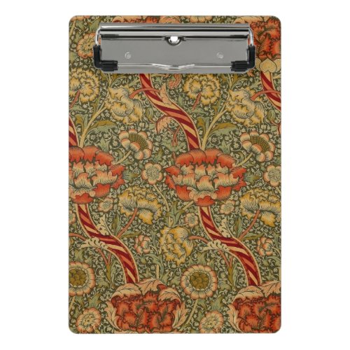 William Morris Wandle English Floral Damask Design Mini Clipboard