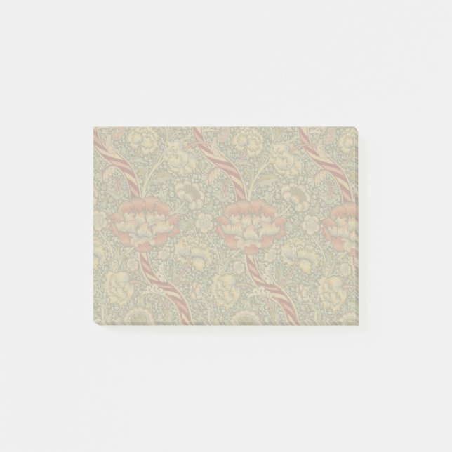 William Morris Wandle English Floral Damask Design Post-it Notes (Front)