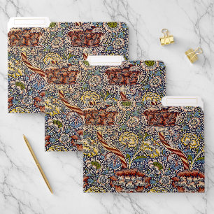William Morris Wandle Navy Blue Floral Art File Folder
