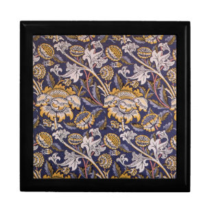 William Morris Wey Floral Arts Crafts Wallpaper Jewelry Box