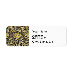 William Morris Wey Floral Arts Crafts Wallpaper Label
