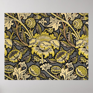 William Morris Wey Floral Arts Crafts Wallpaper Poster