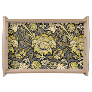 William Morris Wey Floral Arts Crafts Wallpaper Serving Tray