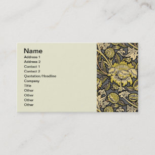William Morris Wey Floral Wallpaper Business Card