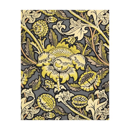 William Morris Wey Floral Wallpaper Canvas Print