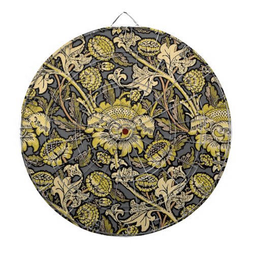 William Morris Wey Floral Wallpaper Dartboard