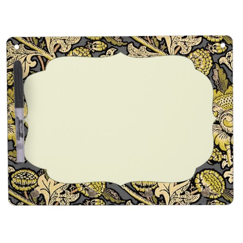 William Morris Wey Floral Wallpaper Dry Erase Board With Keychain Holder
