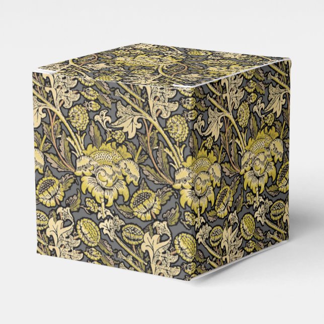 William Morris Wey Floral Wallpaper Favor Boxes (Front Side)