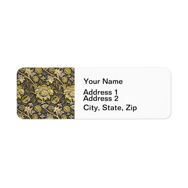 William Morris Wey Floral Wallpaper Label (Front)