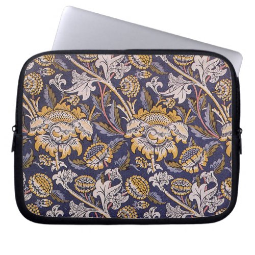 William Morris Wey Floral Wallpaper Laptop Sleeve