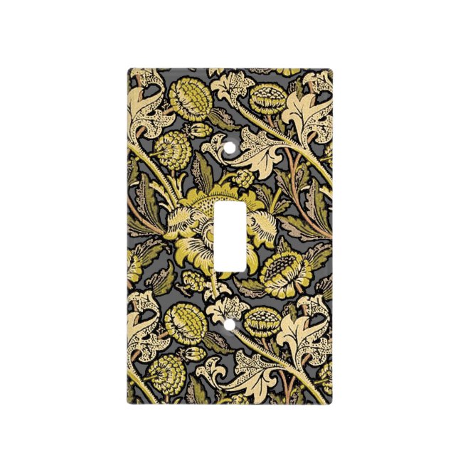William Morris Wey Floral Wallpaper Light Switch Cover (Front)