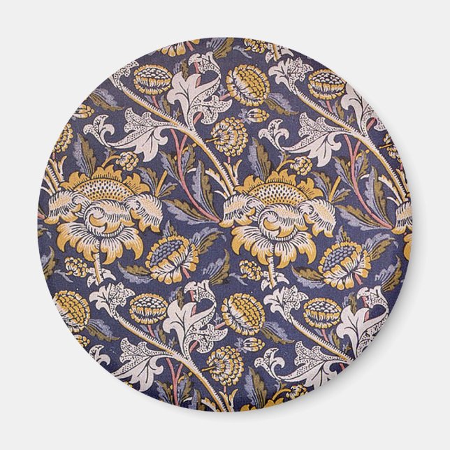 William Morris Wey Floral Wallpaper Magnet (Front)