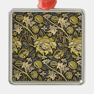 William Morris Wey Floral Wallpaper Metal Ornament