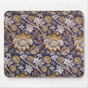 William Morris Wey Floral Wallpaper Mouse Pad