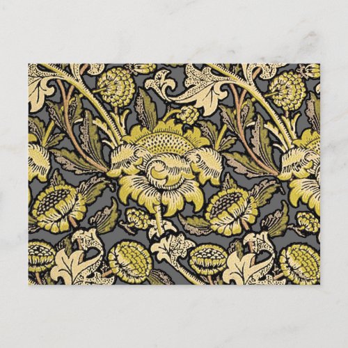 William Morris Wey Floral Wallpaper Postcard