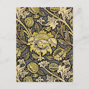 William Morris Wey Floral Wallpaper Postcard