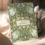William Morris White and Green Pimpernel Birthday Card