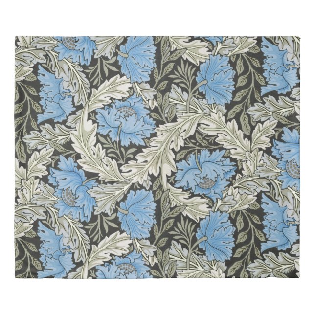 William Morris Wild Blue Poppies Duvet Cover (Front)