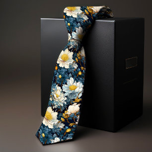 William Morris Wild Marguerite Floral Neck Tie