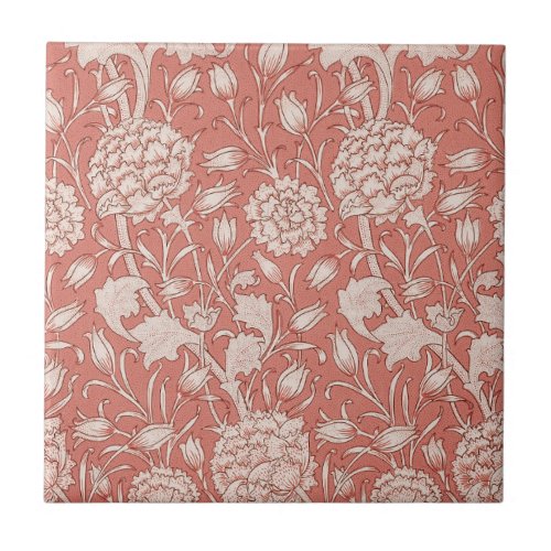 William Morris Wild Tulip Classic Victorian Design Ceramic Tile