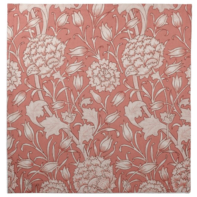 William Morris Wild Tulip Classic Victorian Design Cloth Napkin (Front)