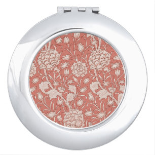 William Morris Wild Tulip Classic Victorian Design Compact Mirror
