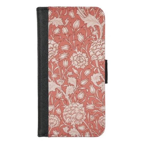 William Morris Wild Tulip Classic Victorian Design iPhone 87 Wallet Case