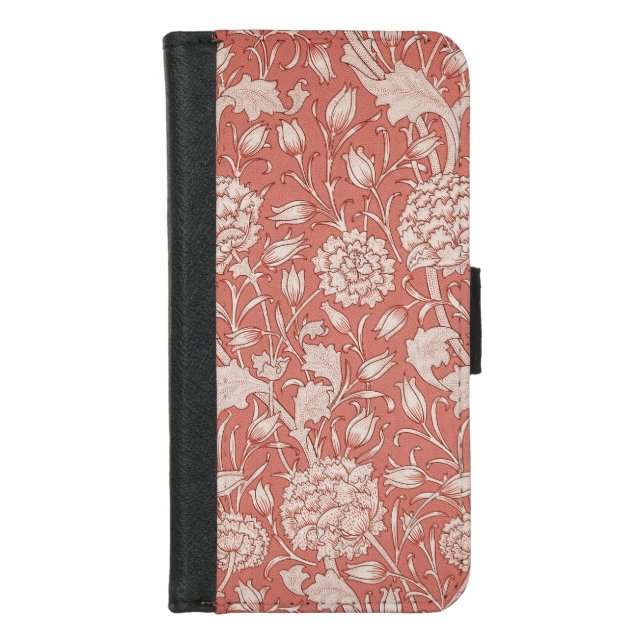 William Morris Wild Tulip Classic Victorian Design iPhone Wallet Case (Front)