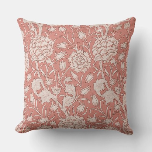 William Morris Wild Tulip Classic Victorian Design Outdoor Pillow