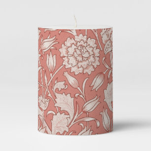 William Morris Wild Tulip Classic Victorian Design Pillar Candle