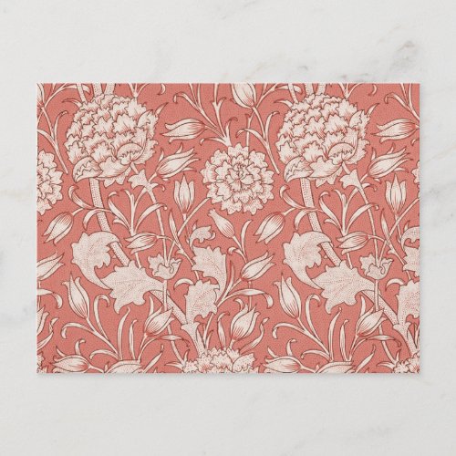 William Morris Wild Tulip Classic Victorian Design Postcard