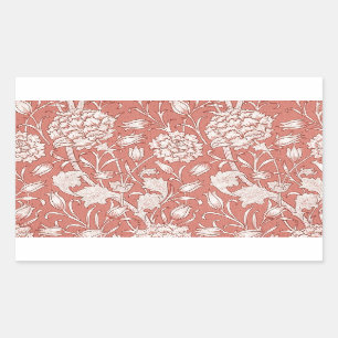 William Morris Wild Tulip Classic Victorian Design Rectangular Sticker