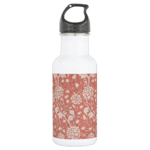 William Morris Wild Tulip Classic Victorian Design Stainless Steel Water Bottle