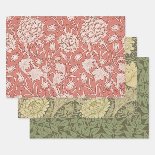 William Morris Wild Tulip Classic Victorian Design Wrapping Paper Sheets