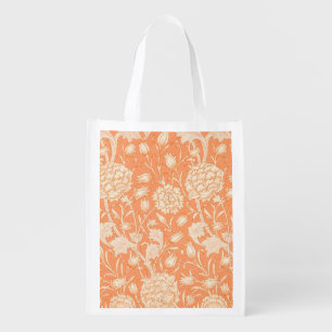 William Morris Wild Tulip famous pattern Grocery Bag