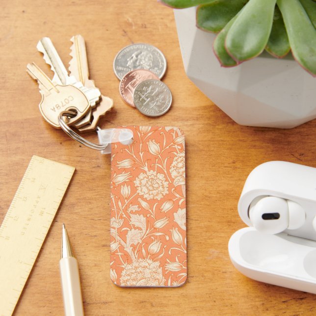 William Morris Wild Tulip famous pattern Keychain (Desk)