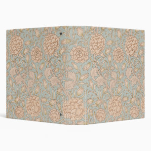 William Morris Wild Tulip Flower Floral Design 3 Ring Binder