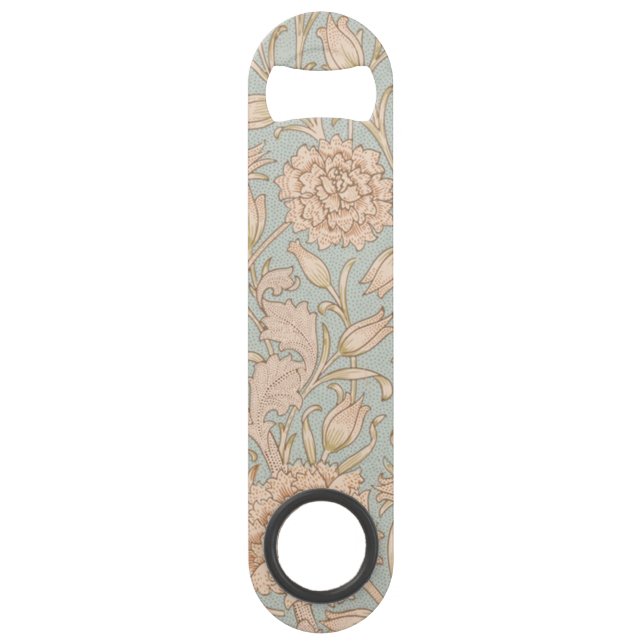 William Morris Wild Tulip Flower Floral Design Bar Key (Front)