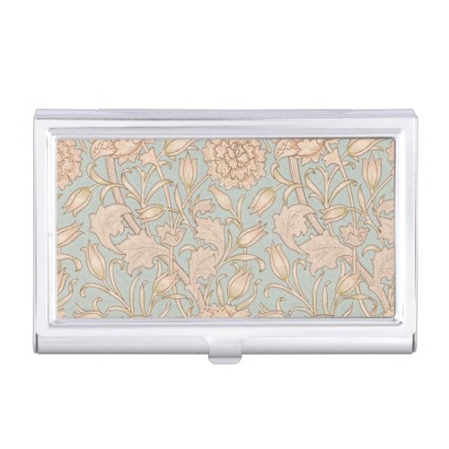 William Morris Wild Tulip Flower Floral Design Business Card Case