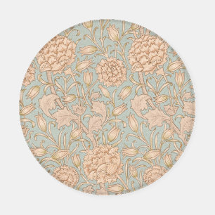 William Morris Wild Tulip Flower Floral Design Coaster Set