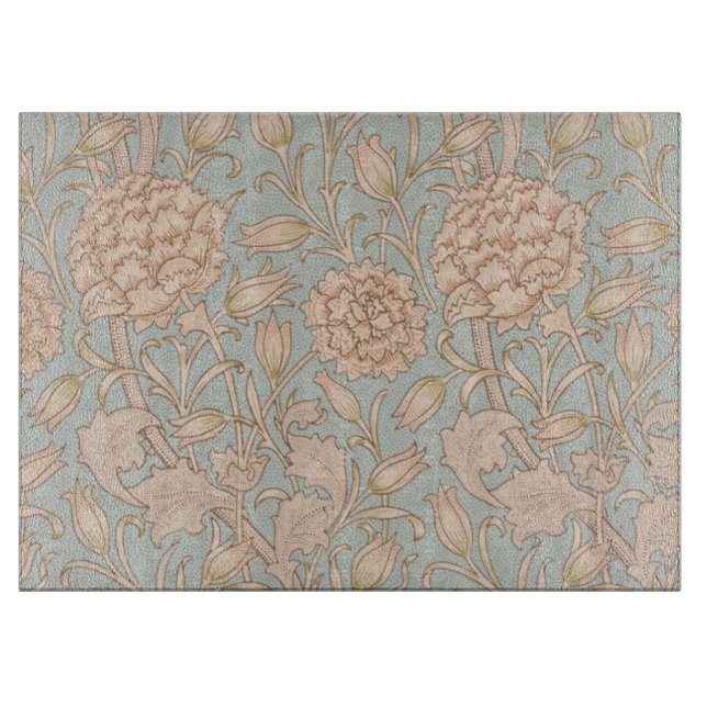 William Morris Wild Tulip Flower Floral Design Cutting Board (Front)
