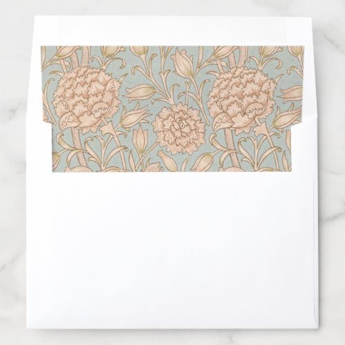 William Morris Wild Tulip Flower Floral Design Envelope Liner