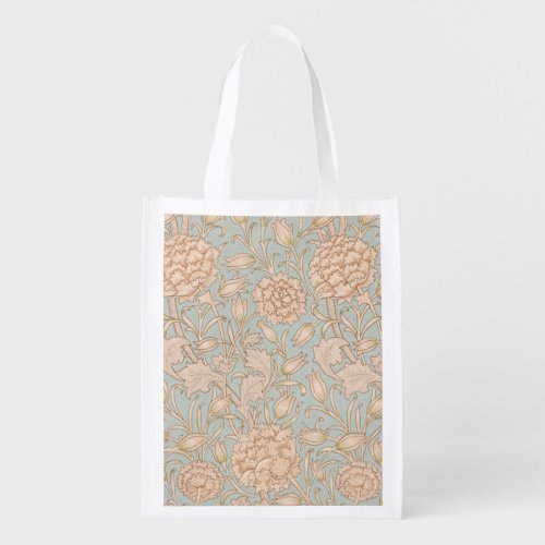 William Morris Wild Tulip Flower Floral Design Grocery Bag