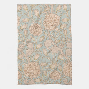 William Morris Wild Tulip Flower Floral Design Kitchen Towel