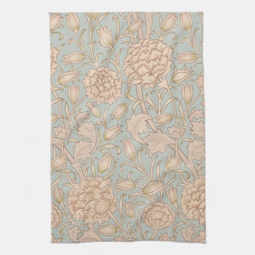 William Morris Wild Tulip Flower Floral Design Kitchen Towel