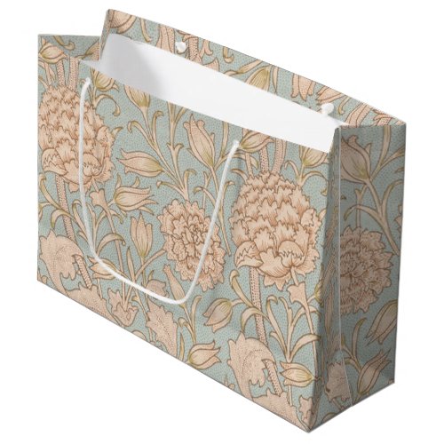 William Morris Wild Tulip Flower Floral Design Large Gift Bag