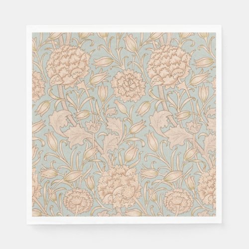 William Morris Wild Tulip Flower Floral Design Napkins