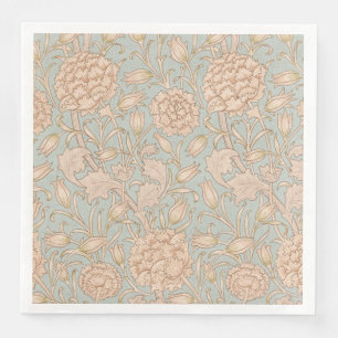 William Morris Wild Tulip Flower Floral Design Paper Dinner Napkins