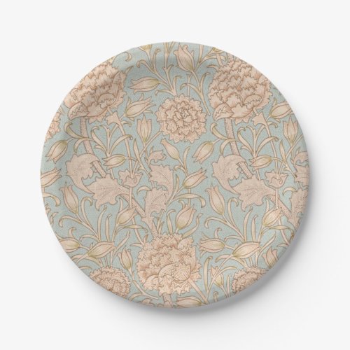 William Morris Wild Tulip Flower Floral Design Paper Plates